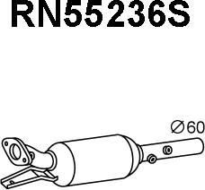 Veneporte RN55236S - Сажі / частковий фільтр, система вихлопу ОГ autozip.com.ua