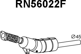 Veneporte RN56022F - Сажі / частковий фільтр, система вихлопу ОГ autozip.com.ua