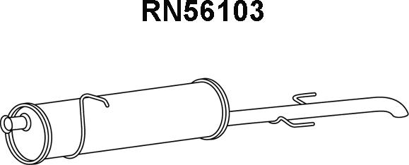 Veneporte RN56103 - Глушник вихлопних газів кінцевий autozip.com.ua