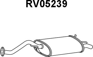 Veneporte RV05239 - Глушник вихлопних газів кінцевий autozip.com.ua
