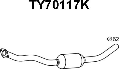 Veneporte TY70117K - Каталізатор autozip.com.ua