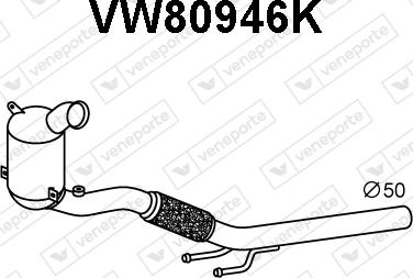 Veneporte VW80946K - Каталізатор autozip.com.ua