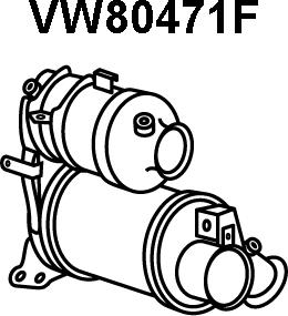 Veneporte VW80471F - Сажі / частковий фільтр, система вихлопу ОГ autozip.com.ua