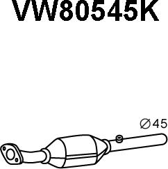 Veneporte VW80545K - Каталізатор autozip.com.ua