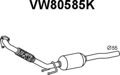 Veneporte VW80585K - Каталізатор autozip.com.ua