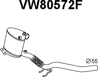 Veneporte VW80572F - Сажі / частковий фільтр, система вихлопу ОГ autozip.com.ua
