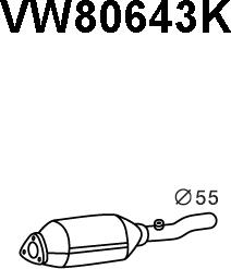 Veneporte VW80643K - Каталізатор autozip.com.ua