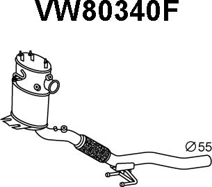 Veneporte VW80340F - Сажі / частковий фільтр, система вихлопу ОГ autozip.com.ua