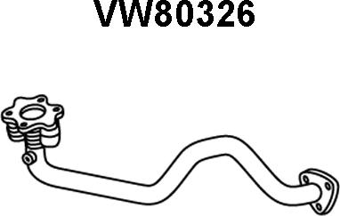 Veneporte VW80326 - Труба вихлопного газу autozip.com.ua