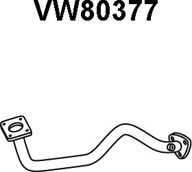 Veneporte VW80377 - Труба вихлопного газу autozip.com.ua