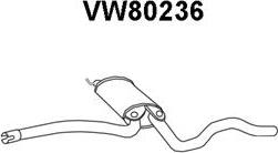 Veneporte VW80236 - Середній глушник вихлопних газів autozip.com.ua