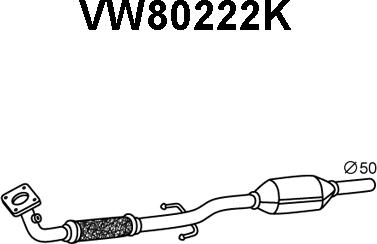 Veneporte VW80222K - Каталізатор autozip.com.ua