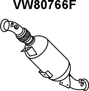 Veneporte VW80766F - Сажі / частковий фільтр, система вихлопу ОГ autozip.com.ua