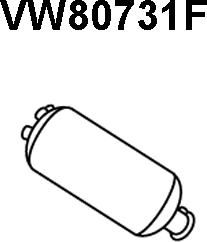 Veneporte VW80731F - Сажі / частковий фільтр, система вихлопу ОГ autozip.com.ua