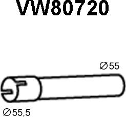 Veneporte VW80720 - Труба вихлопного газу autozip.com.ua