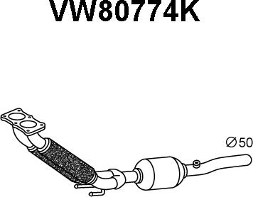 Veneporte VW80774K - Каталізатор autozip.com.ua