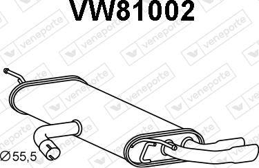 Veneporte VW81002 - Глушник вихлопних газів кінцевий autozip.com.ua