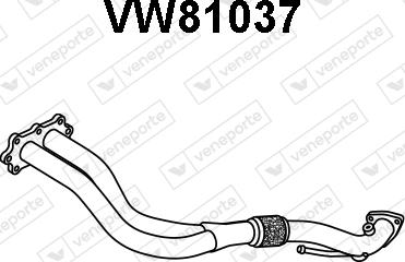 Veneporte VW81037 - Труба вихлопного газу autozip.com.ua