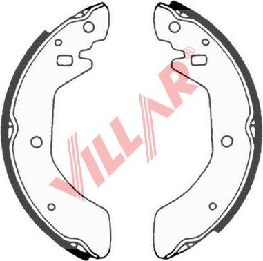 Villar 629.0594 - Комплект гальм, барабанний механізм autozip.com.ua