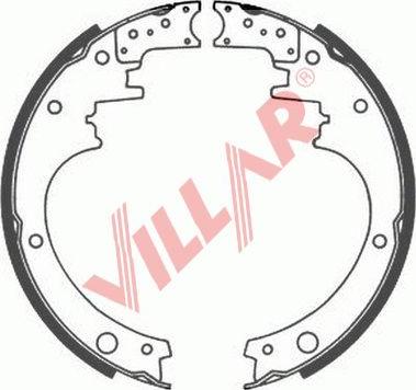 Villar 629.0554 - Комплект гальм, барабанний механізм autozip.com.ua