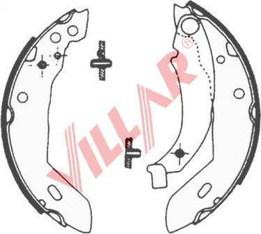 Villar 629.0563 - Комплект гальм, барабанний механізм autozip.com.ua