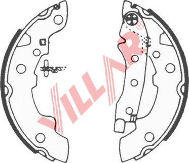 Villar 629.0586 - Комплект гальм, барабанний механізм autozip.com.ua