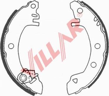 Villar 629.0531 - Комплект гальм, барабанний механізм autozip.com.ua