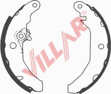 Villar 629.0529 - Комплект гальм, барабанний механізм autozip.com.ua