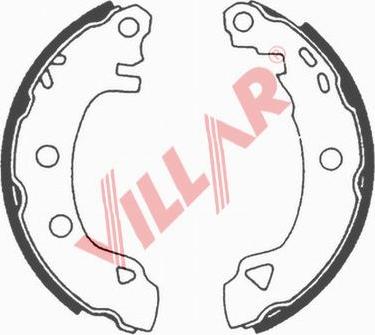 Villar 629.0578 - Комплект гальм, барабанний механізм autozip.com.ua