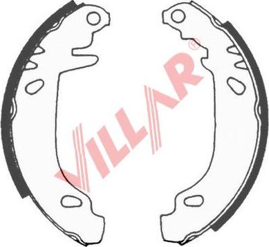 Villar 629.0572 - Комплект гальм, барабанний механізм autozip.com.ua