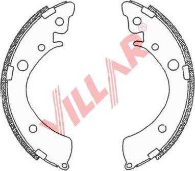 Villar 629.0697 - Комплект гальм, барабанний механізм autozip.com.ua