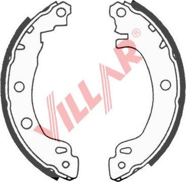 Villar 629.0646 - Комплект гальм, барабанний механізм autozip.com.ua