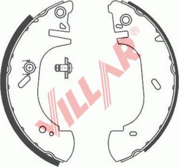 Villar 629.0655 - Комплект гальм, барабанний механізм autozip.com.ua