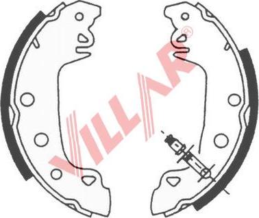 Villar 629.0650 - Комплект гальм, барабанний механізм autozip.com.ua