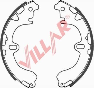 Villar 629.0661 - Комплект гальм, барабанний механізм autozip.com.ua