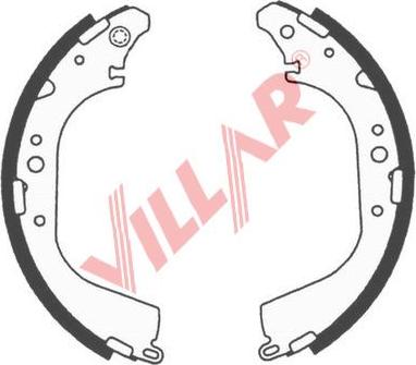 Villar 629.0668 - Комплект гальм, барабанний механізм autozip.com.ua