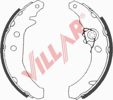 Villar 629.0609 - Комплект гальм, барабанний механізм autozip.com.ua