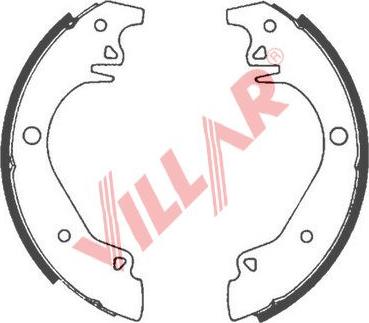 Villar 629.0601 - Комплект гальм, барабанний механізм autozip.com.ua