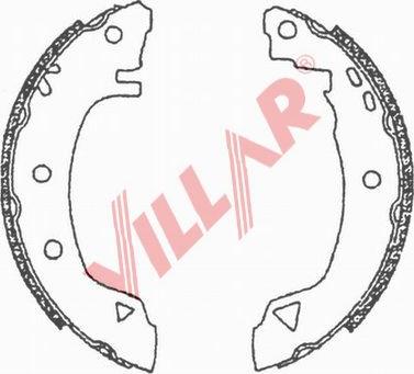 Villar 629.0602 - Комплект гальм, барабанний механізм autozip.com.ua