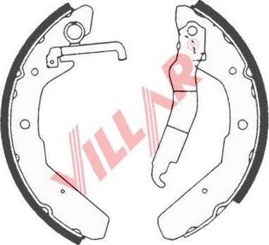 Villar 629.0617 - Комплект гальм, барабанний механізм autozip.com.ua