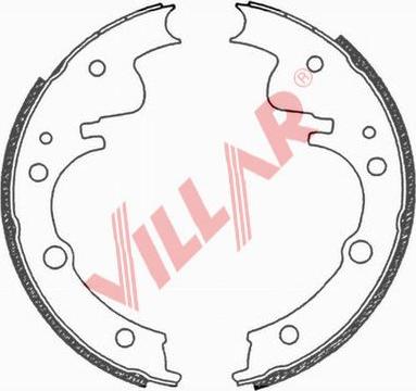 Villar 629.0683 - Комплект гальм, барабанний механізм autozip.com.ua