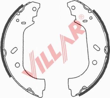 Villar 629.0639 - Комплект гальм, барабанний механізм autozip.com.ua