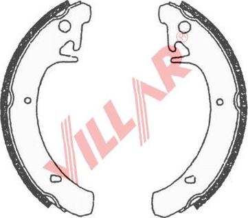 Villar 629.0635 - Комплект гальм, барабанний механізм autozip.com.ua