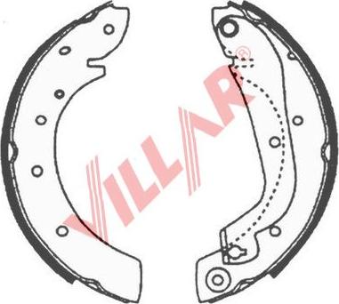 Villar 629.0630 - Комплект гальм, барабанний механізм autozip.com.ua
