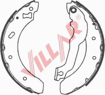 Villar 629.0629 - Комплект гальм, барабанний механізм autozip.com.ua