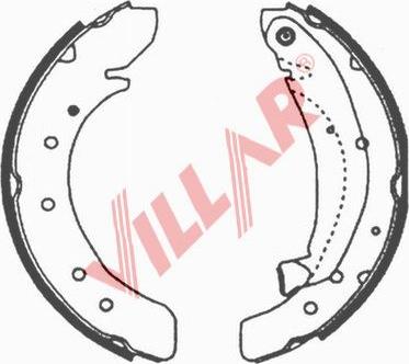 Villar 629.0626 - Комплект гальм, барабанний механізм autozip.com.ua
