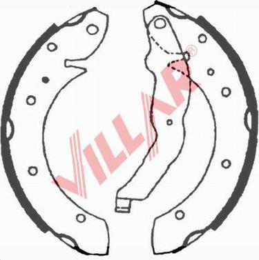 Villar 629.0623 - Комплект гальм, барабанний механізм autozip.com.ua