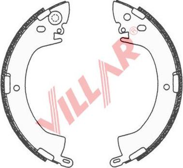 Villar 629.0674 - Комплект гальм, барабанний механізм autozip.com.ua