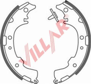 Villar 629.0893 - Комплект гальм, барабанний механізм autozip.com.ua