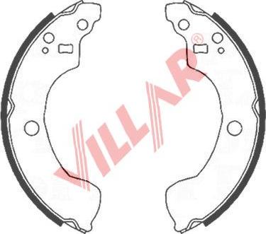 Villar 629.0845 - Комплект гальм, барабанний механізм autozip.com.ua